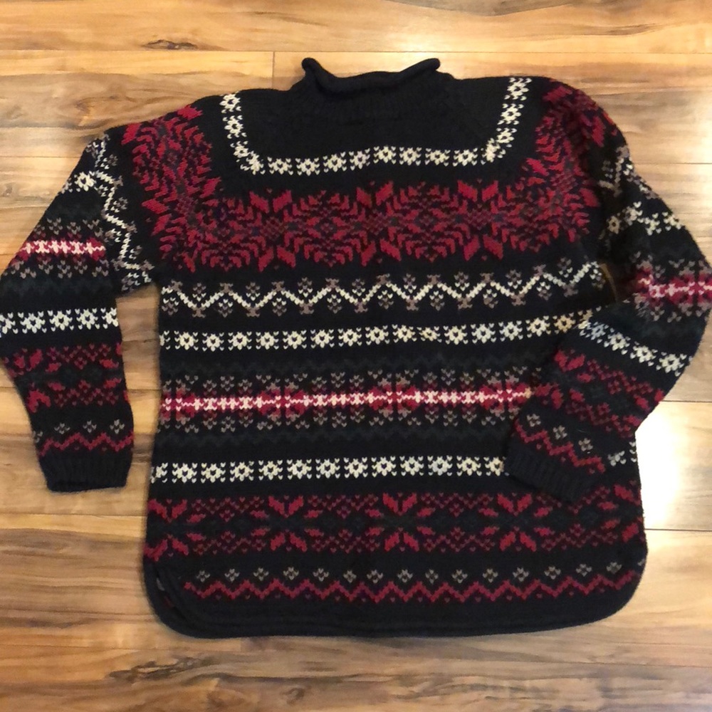 VINTAGE!! Eddie Bauer Sz M Cotton Sweater